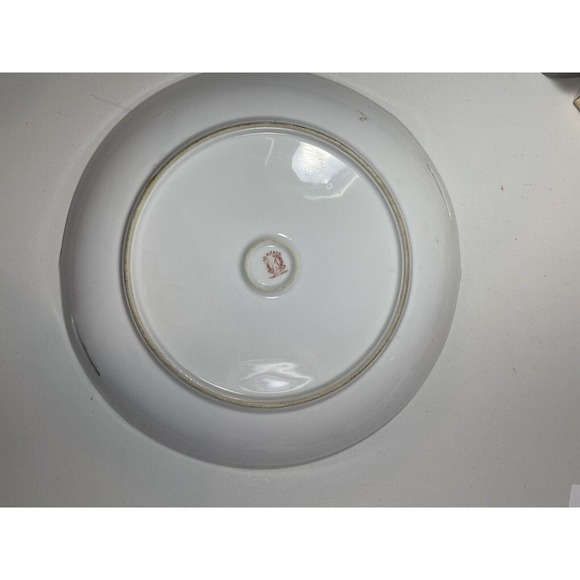 1920s NORITAKE M In Wreath Round Cake Serving Plate W/ Gilded Handles Flowers - Picture 6 of 9